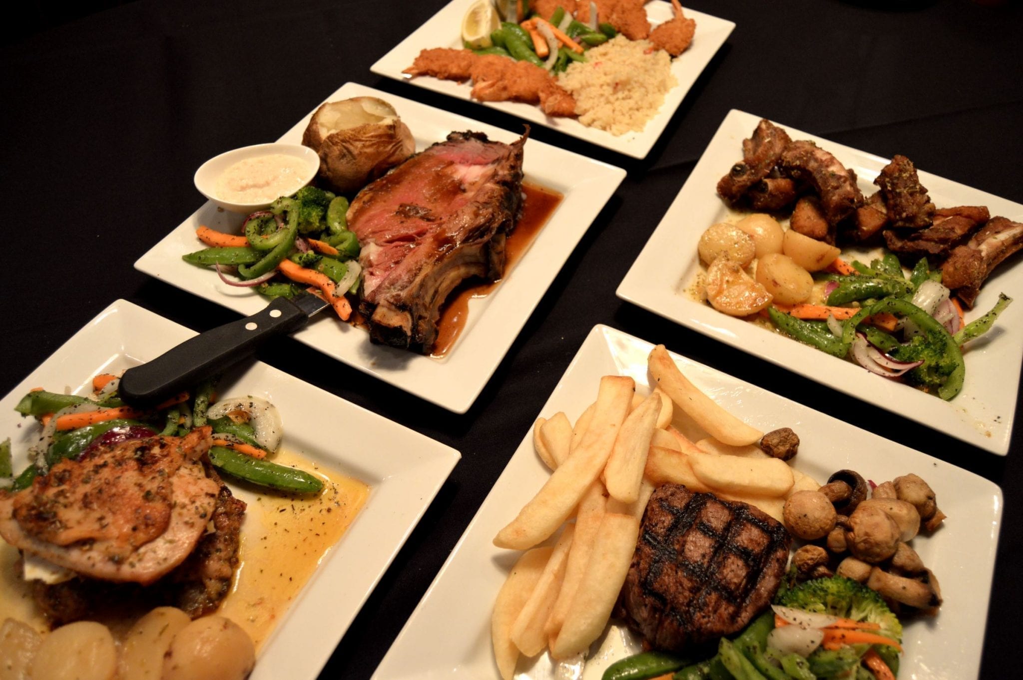 Various dishes available from Lakeshore Restaurant