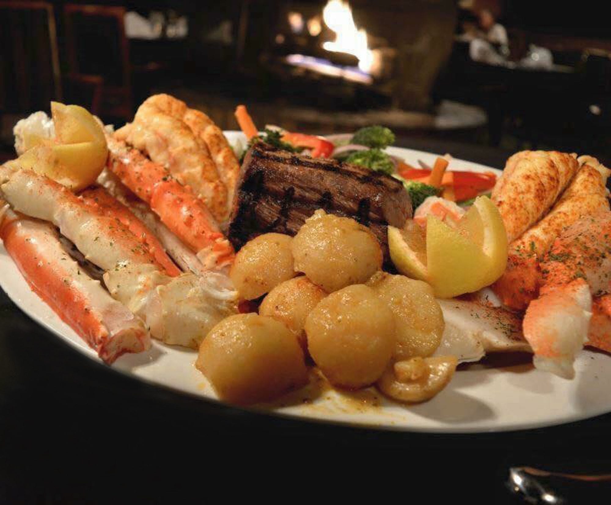 Surf and turf platter